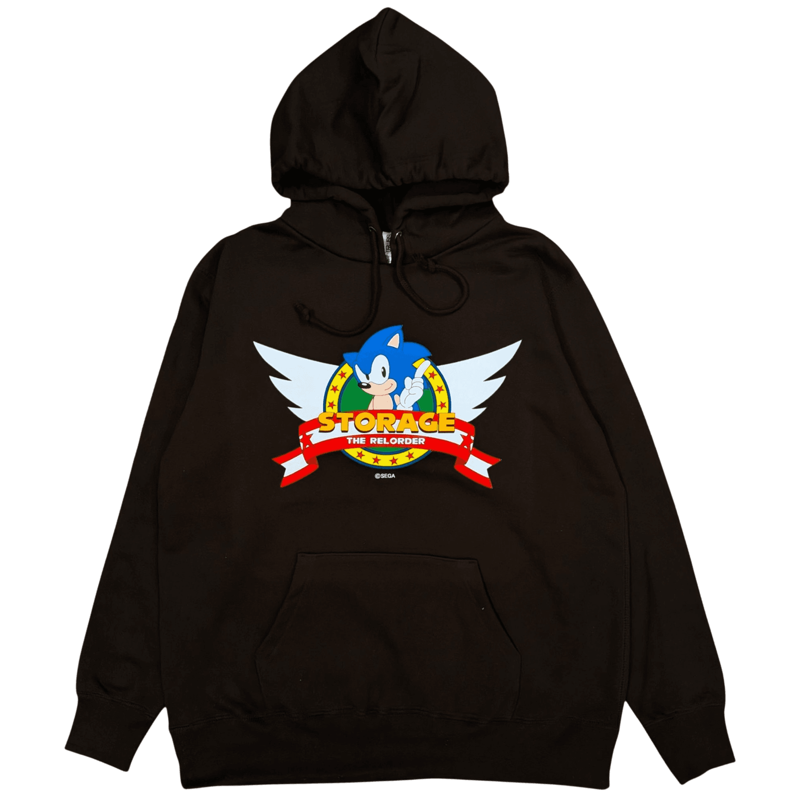 ソニック × STORAGE ブラックのパーカー